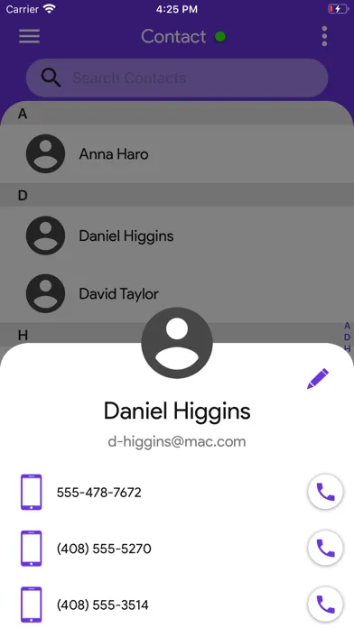 Tangkapan skrin Hala Call
