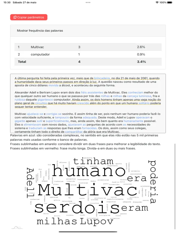 ALT - Legibilidade Textual iPad  Ekran Görüntüleri