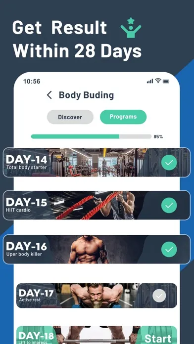 Capturas de pantalla de Rony: Muscles Fitness Training