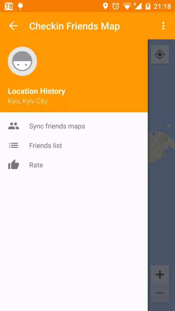 Checkin Friends Map Screenshots