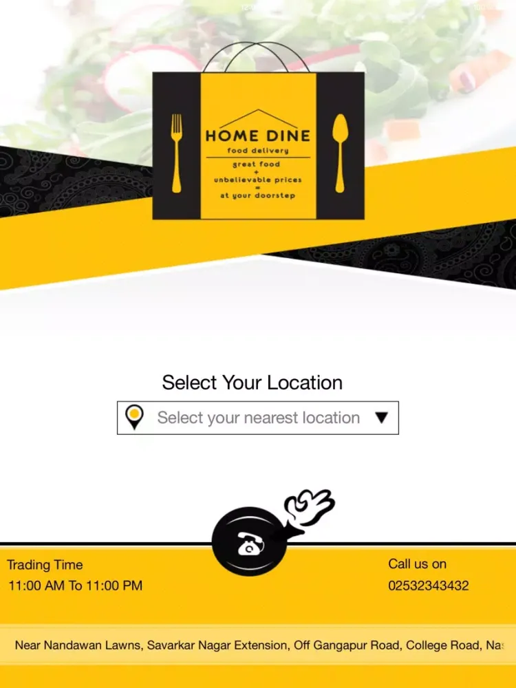 Zrzuty ekranu Home Dine Nasik iPad 