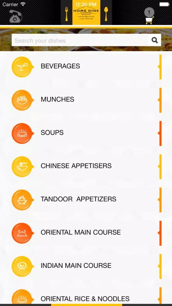 Zrzuty ekranu Home Dine Nasik