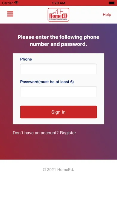 HomeED App Ekran Görüntüleri