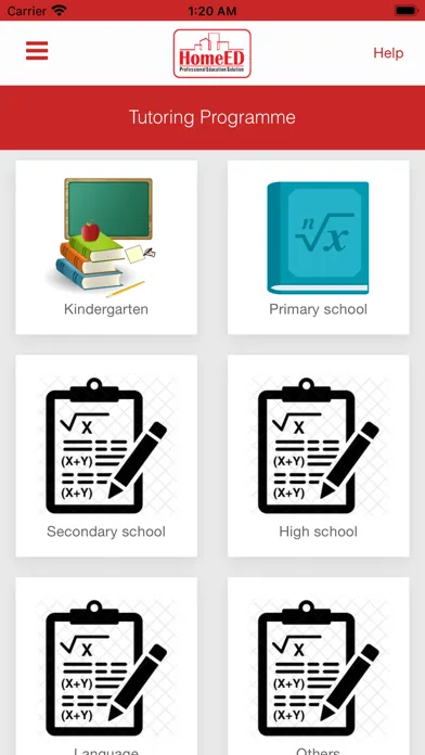 HomeED App Ekran Görüntüleri