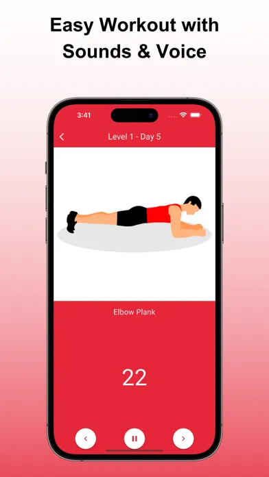 Tangkapan skrin PlankFit: Core Workout Pro