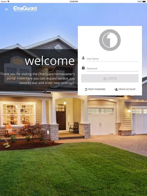 Capturas de pantalla de OneGuard Homeowners iPad 