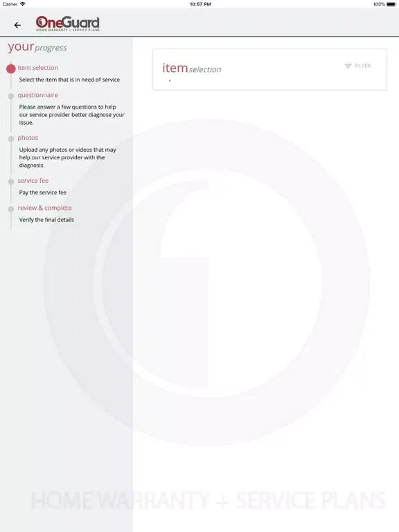 Capturas de pantalla de OneGuard Homeowners iPad 
