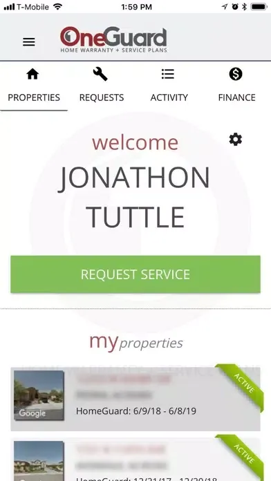 Capturas de pantalla de OneGuard Homeowners