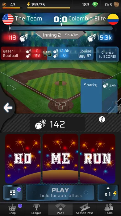 Homerun - Baseball PVP Game Screenshots