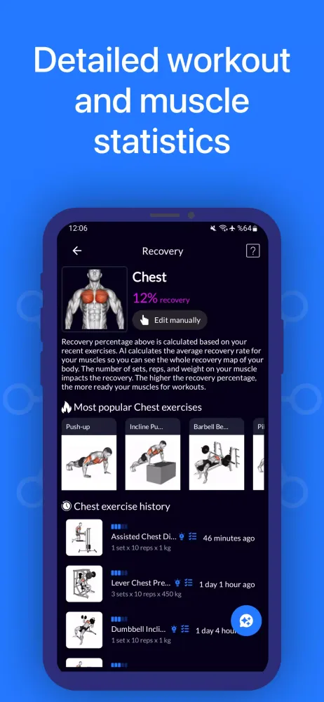 Workout Planner Gym Log・Fit AI Screenshots
