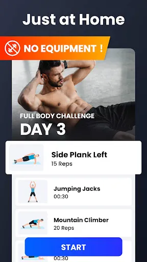 Home Workout - No Equipment Screenshots