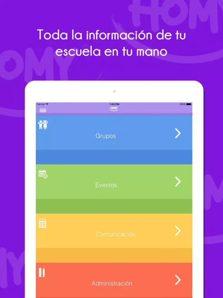 Capturas de pantalla de Homy iPad 