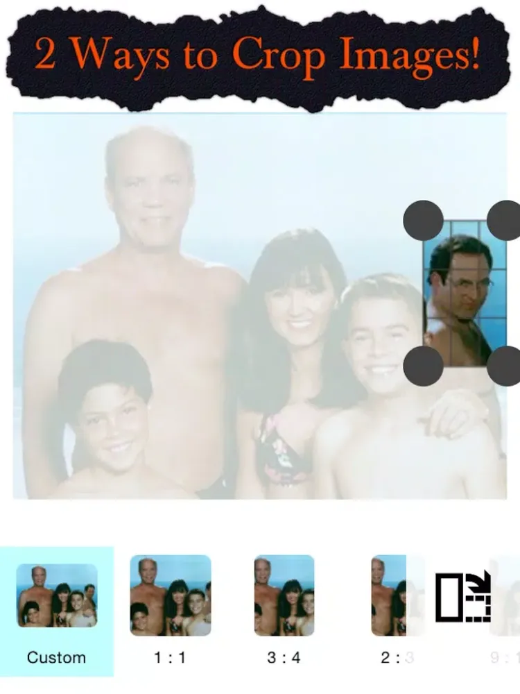 Cut and Paste - Copy part of one image and place it into another one of your photos iPad Screenshots