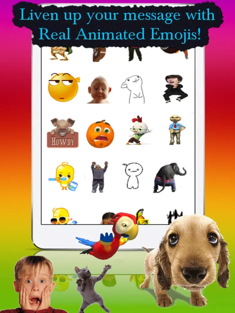 Real Animated Emojis iPad  Screenshots