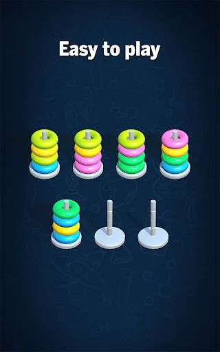 Hoop Sort Puzzle: Color Ring Screenshots