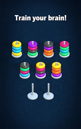 Hoop Sort Puzzle: Color Ring Screenshots