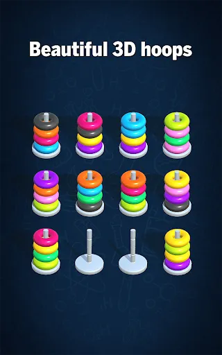 Hoop Sort Puzzle: Color Ring Screenshots