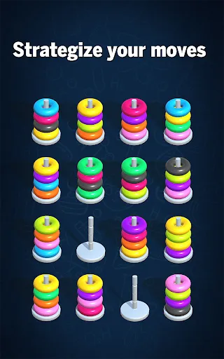 Hoop Sort Puzzle: Color Ring Screenshots