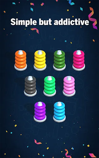 Hoop Sort Puzzle: Color Ring Screenshots