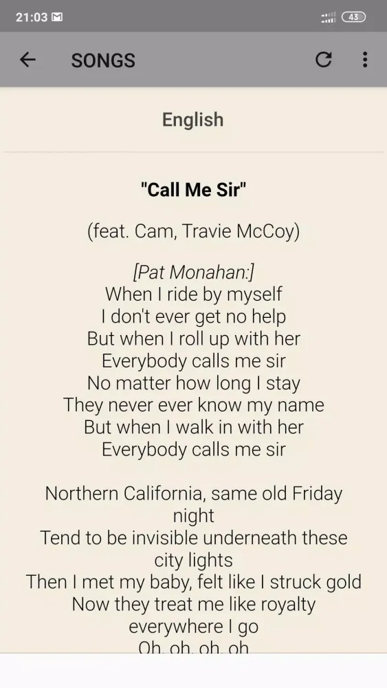 Скриншоты Train Lyrics