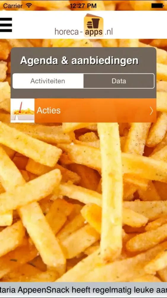 Capturas de tela do Horeca App
