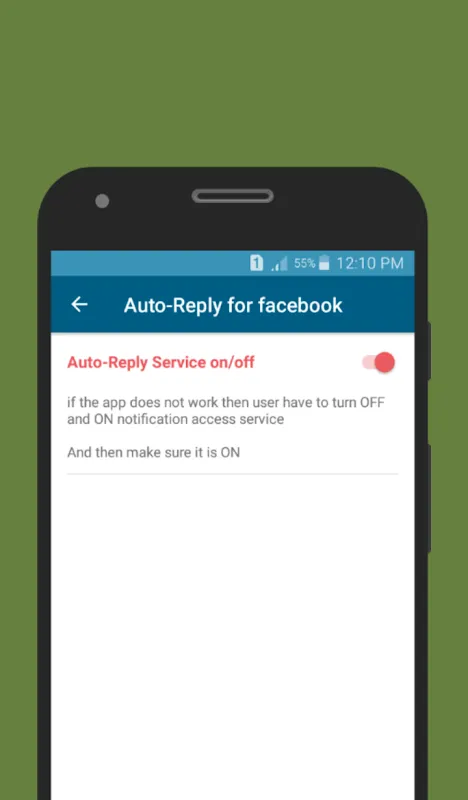 Auto-Reply for facebook Screenshots