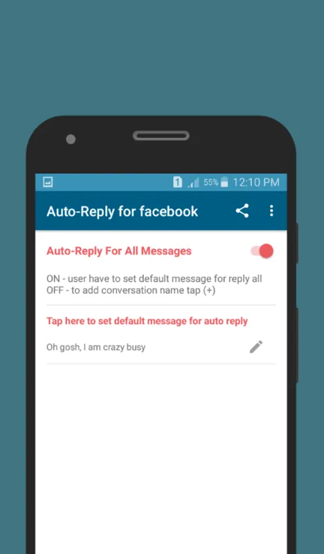 Auto-Reply for facebook Screenshots