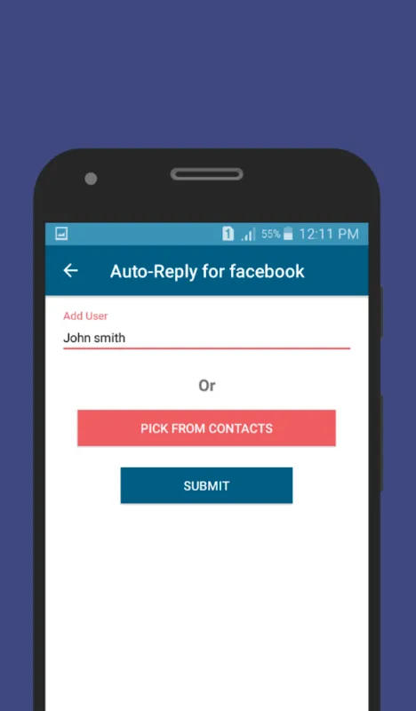 Auto-Reply for facebook Screenshots