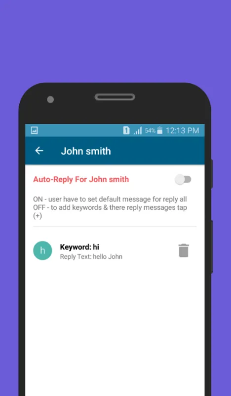 Auto-Reply for facebook Screenshots