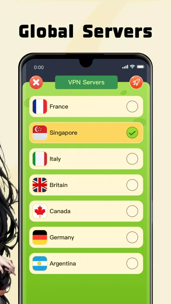 Capturas de tela do Horo VPN