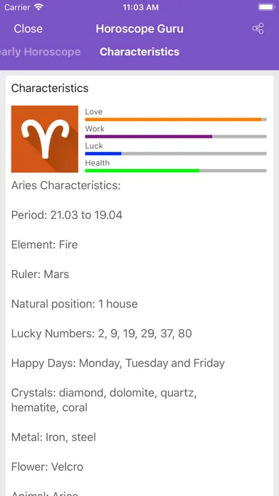 Daily & love horoscope Ekran Görüntüleri