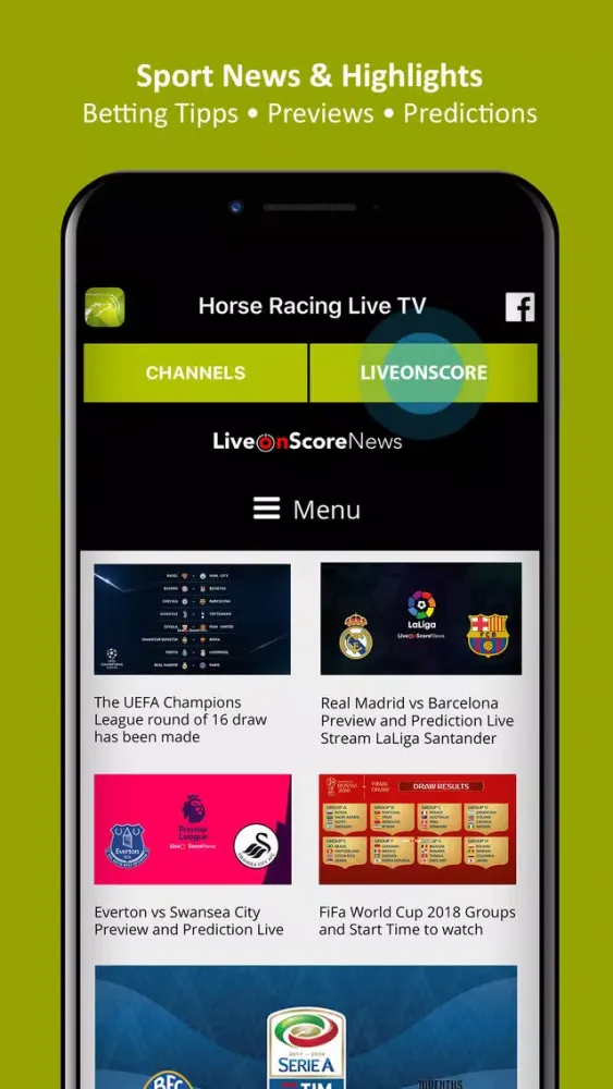 Horse Racing TV Live Streaming Screenshots