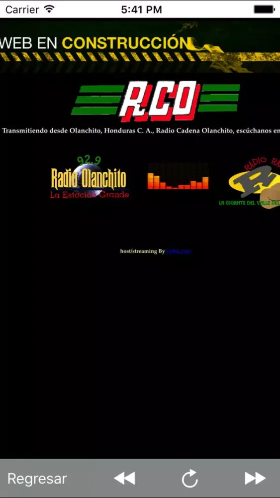 Zrzuty ekranu Radio Olanchito