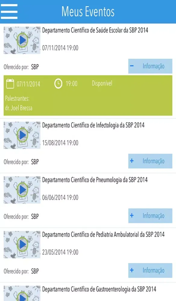 Capturas de pantalla de SBP EAD WebCast