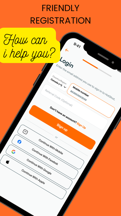 Tangkapan skrin HotShot: On-Demand Services