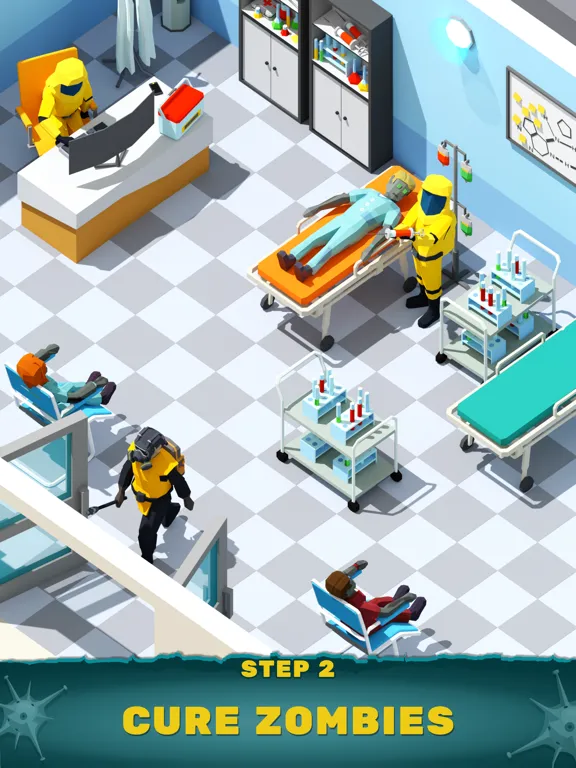 ภาพหน้าจอของ Idle Zombie Hospital Tycoon iPad 