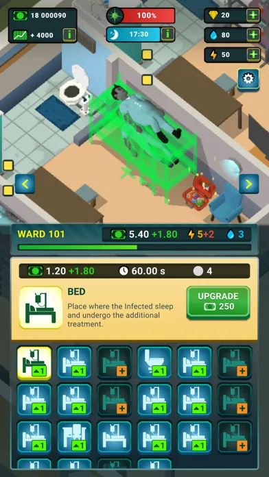 ภาพหน้าจอของ Idle Zombie Hospital Tycoon