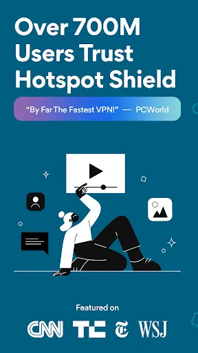 ภาพหน้าจอของ Hotspot Shield VPN: Fast Proxy