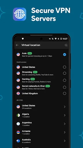 ภาพหน้าจอของ Hotspot Shield VPN: Fast Proxy