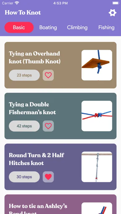 Captures d'écran de How to Knot :Step-by-Step Guid