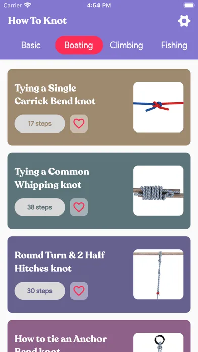 Captures d'écran de How to Knot :Step-by-Step Guid