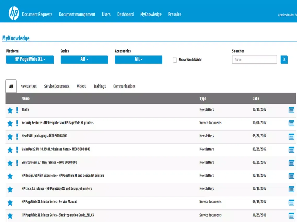 HP LFP MyKnowledge App iPad 应用截图