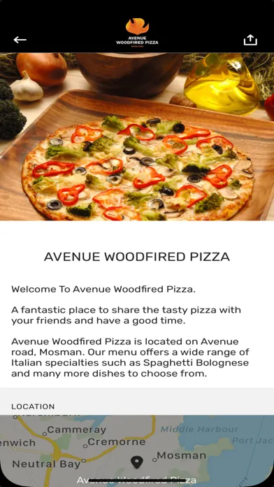 Avenue Woodfired Pizza スクリーンショット