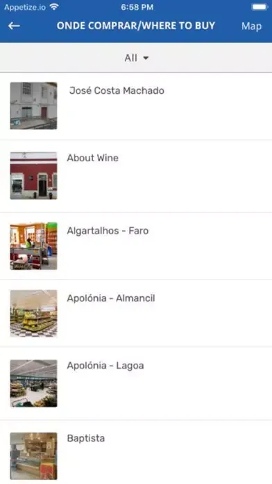 Screenshot di Algarve Wines