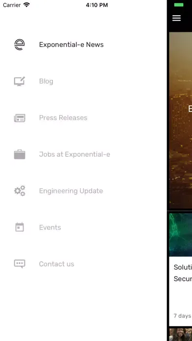 Exponential-e News Screenshots