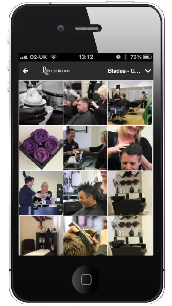 Tangkapan layar Blades Barbers