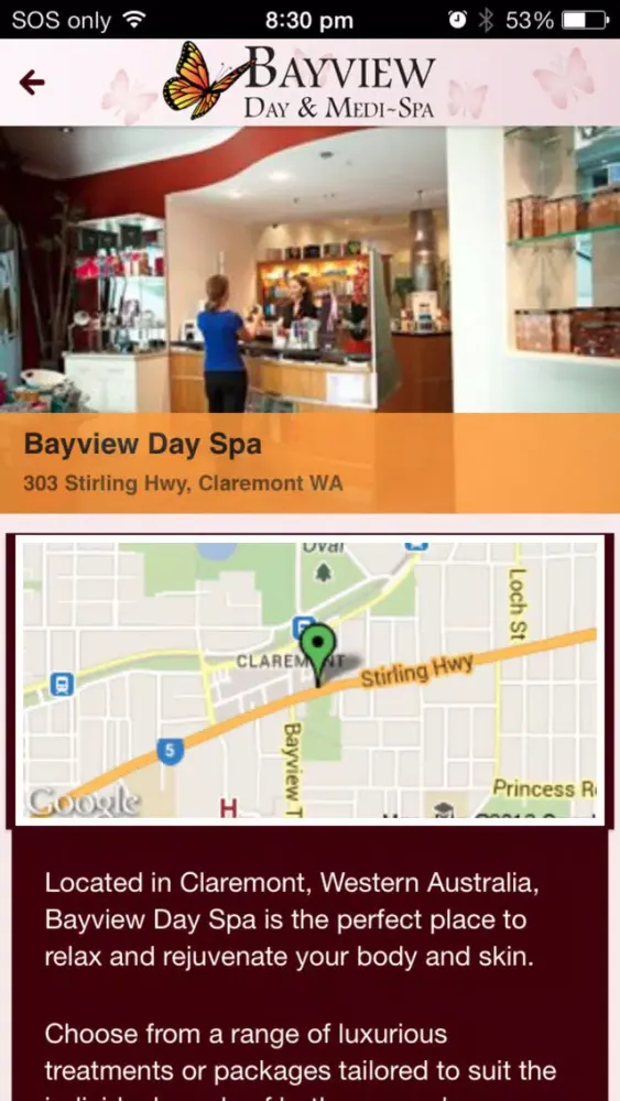 Screenshot di Bayview Day Spa