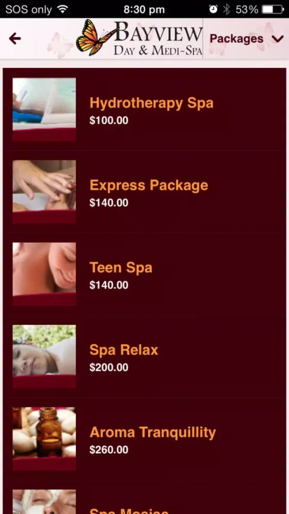 Screenshot di Bayview Day Spa