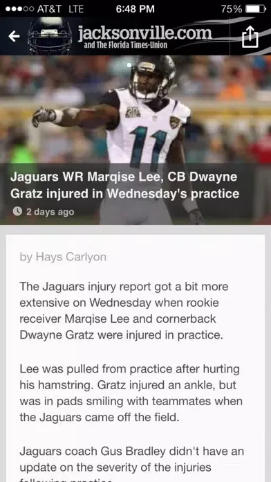 Jacksonville Jaguars - Florida Times-Union スクリーンショット