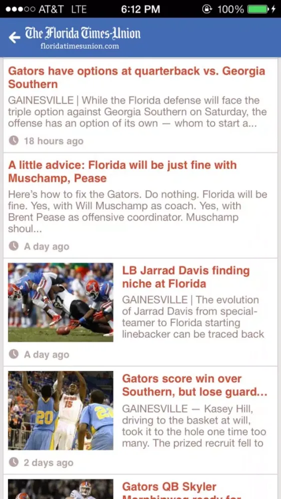 ภาพหน้าจอของ Florida Gators - Florida Times Union